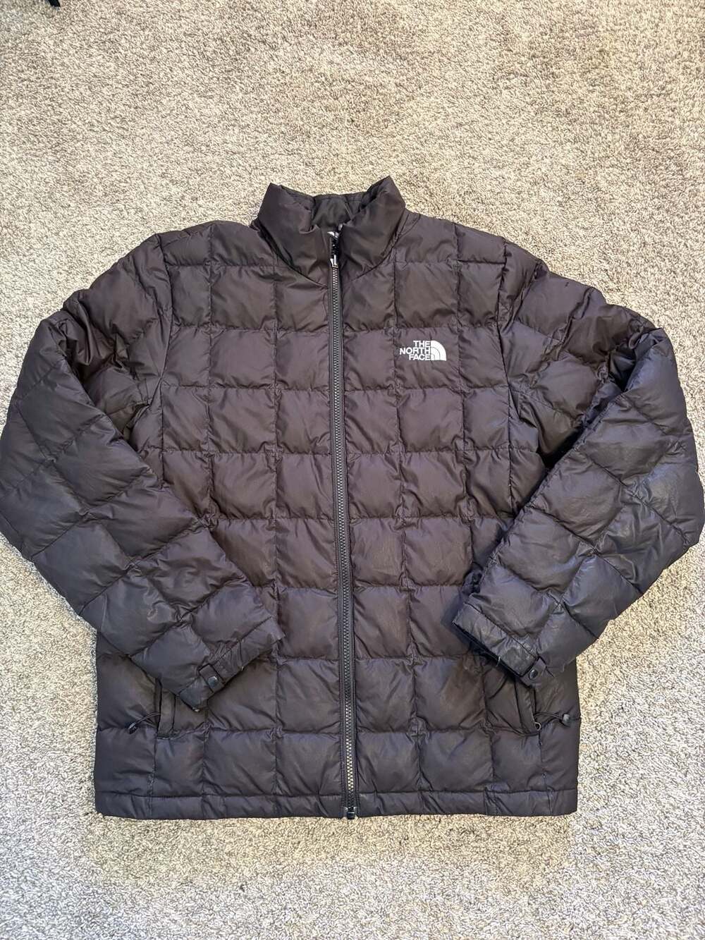 The North Face 550 Down Puffer Jacket Size M Black Quilted